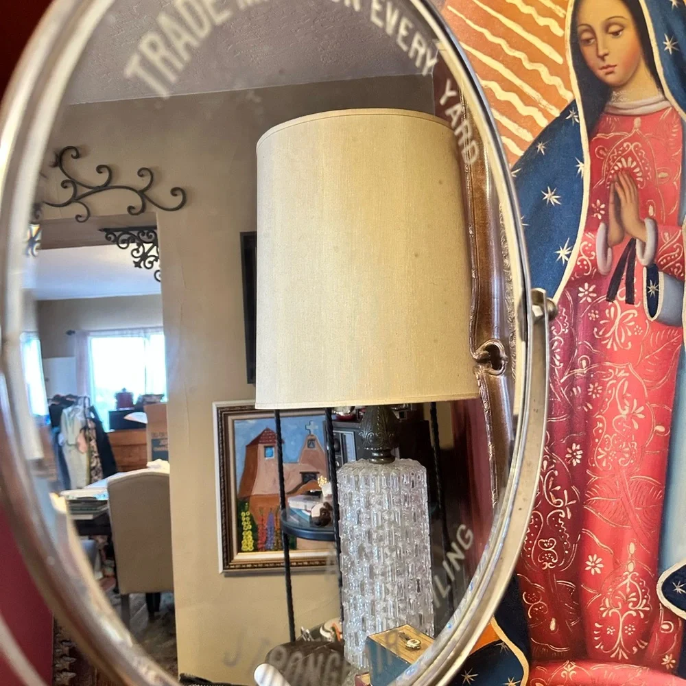 Stronghair Veiling Mirror with Tilting Stand Vintage
